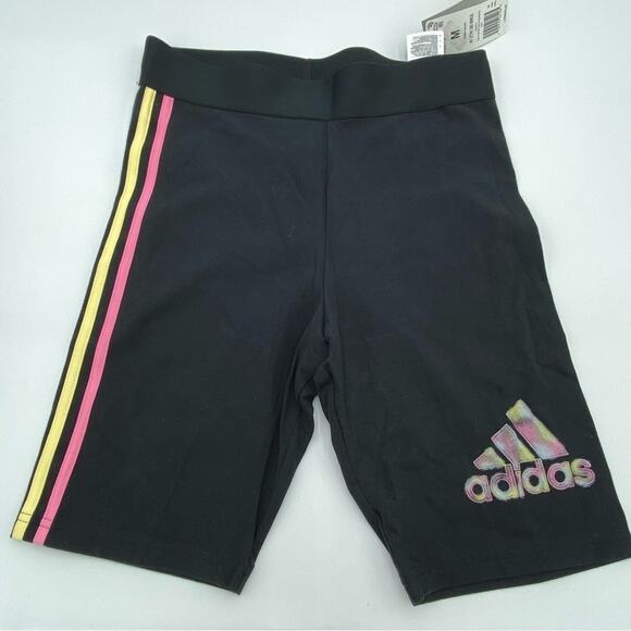 Adidas Women's Badge of Sport 2-Tone
3-Stripes Graphic Bike Shorts Black Medium - Picture 1 of 9